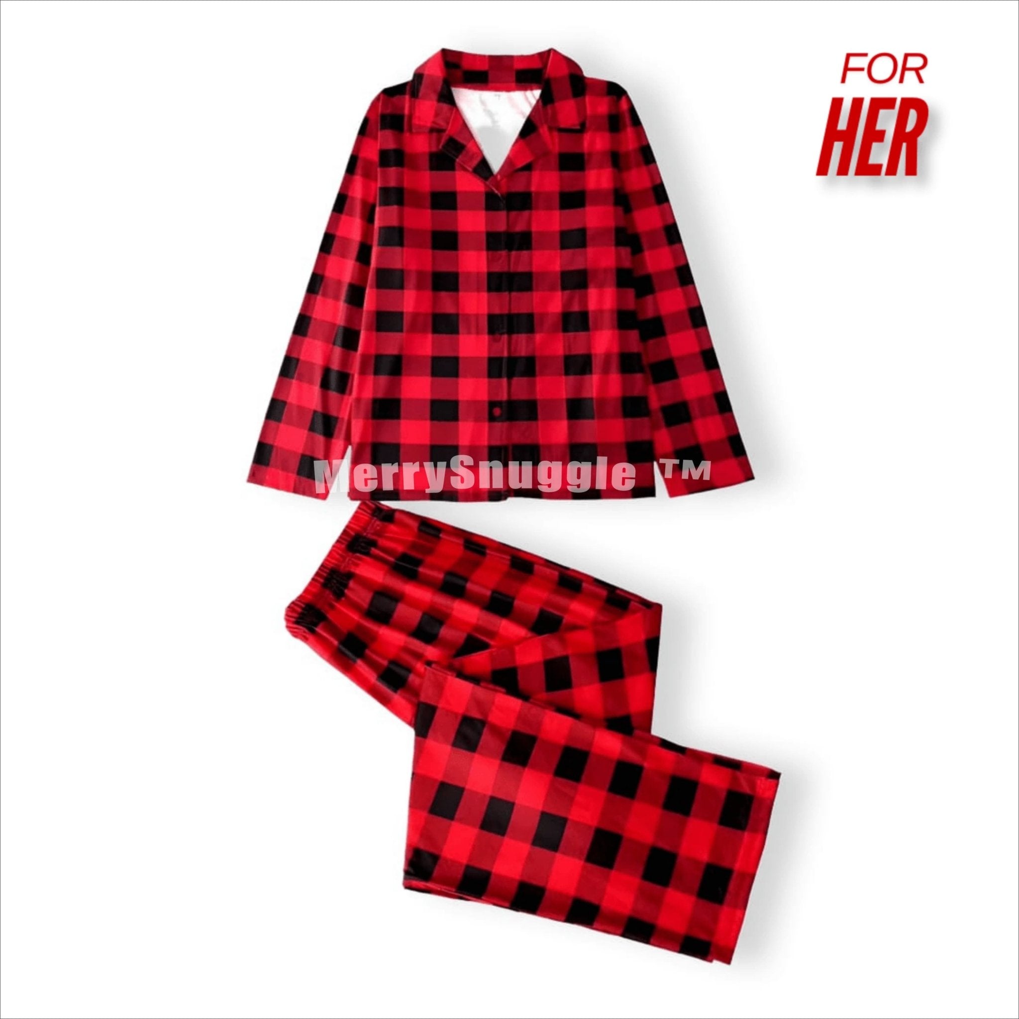 Plaid Pajama Set For HER