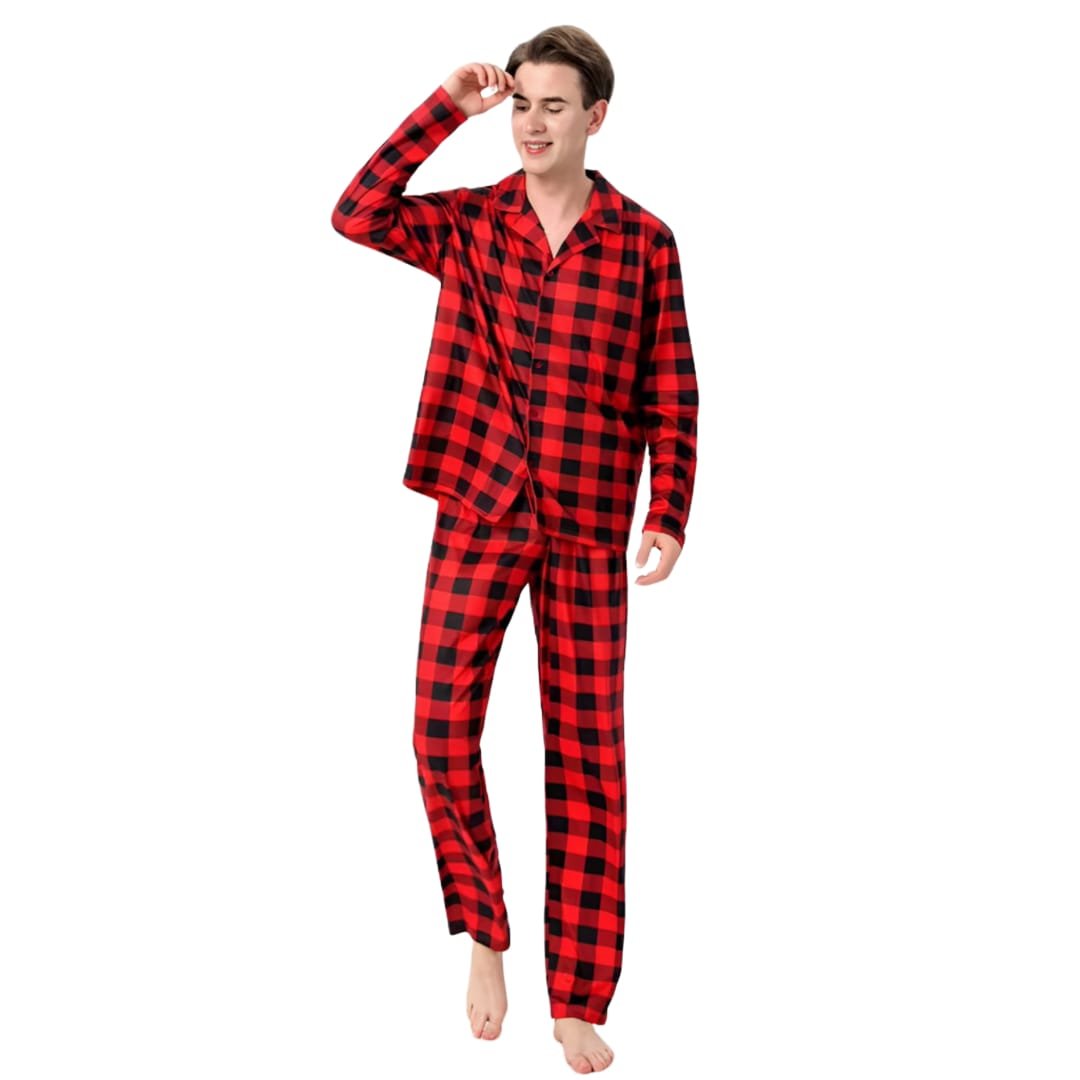 Plaid Pajama Set For HIM