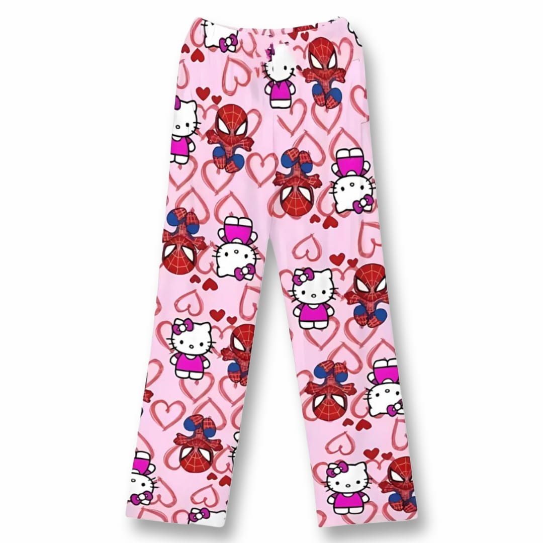 Hello Kitty & Spiderman Pajama Pants