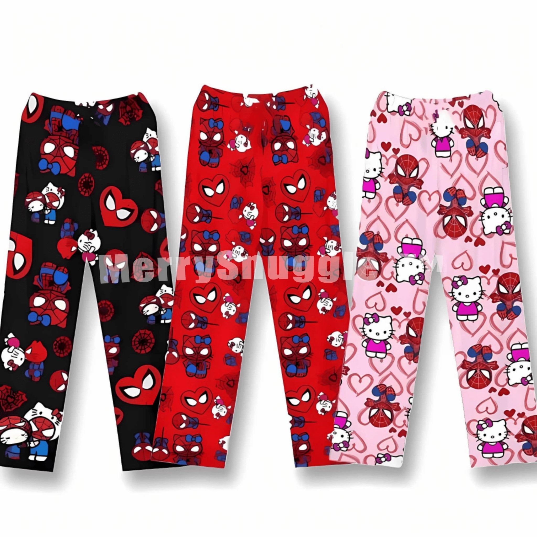 Hello Kitty & Spiderman Pajama Pants