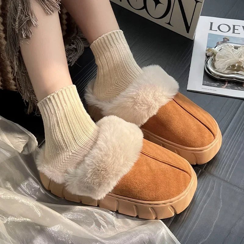 Cozy Thick Sole Fluffy Home Slippers