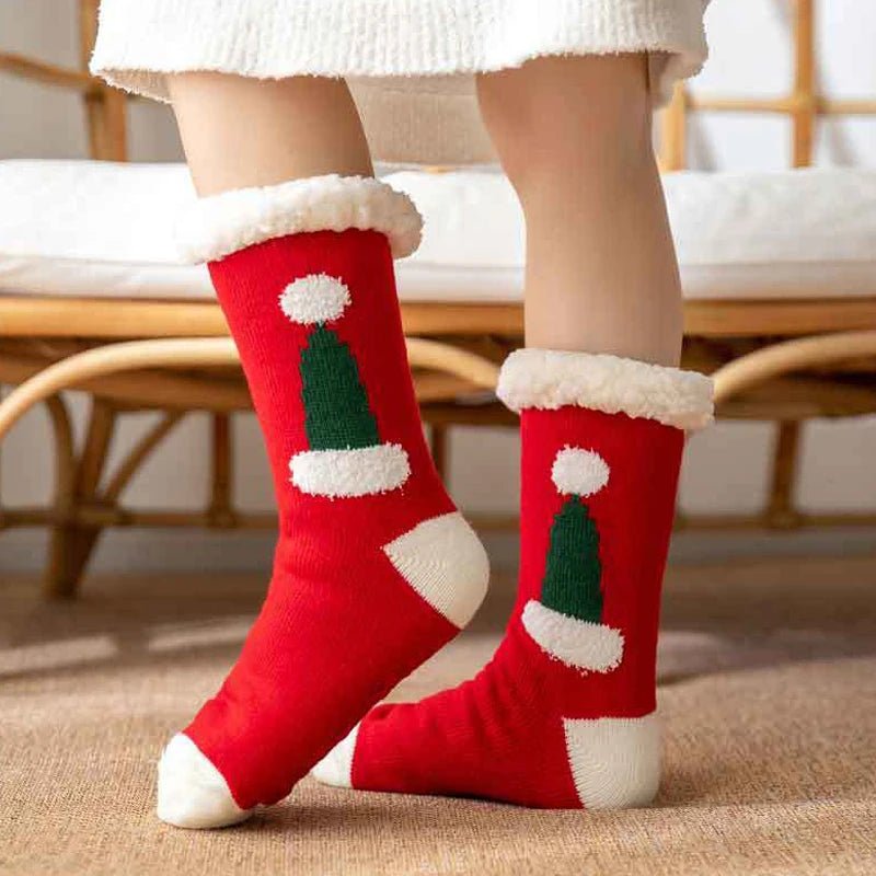 Fuzzy Holiday Socks