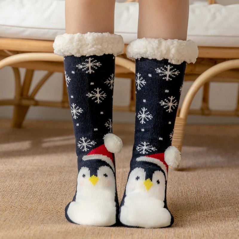 Fuzzy Holiday Socks