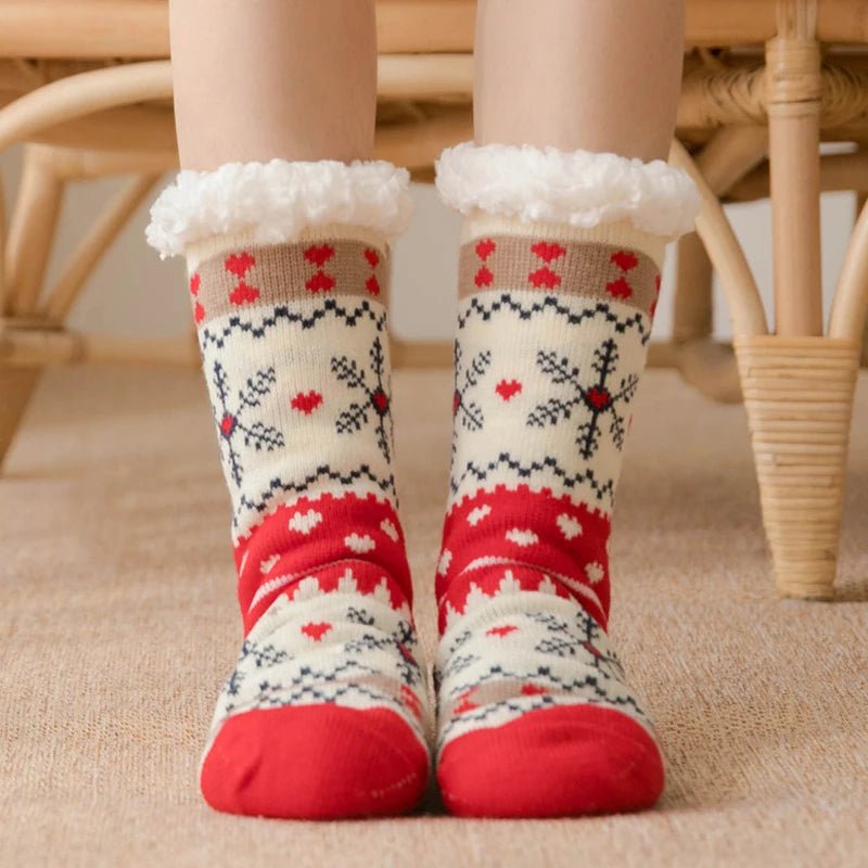 Fuzzy Holiday Socks