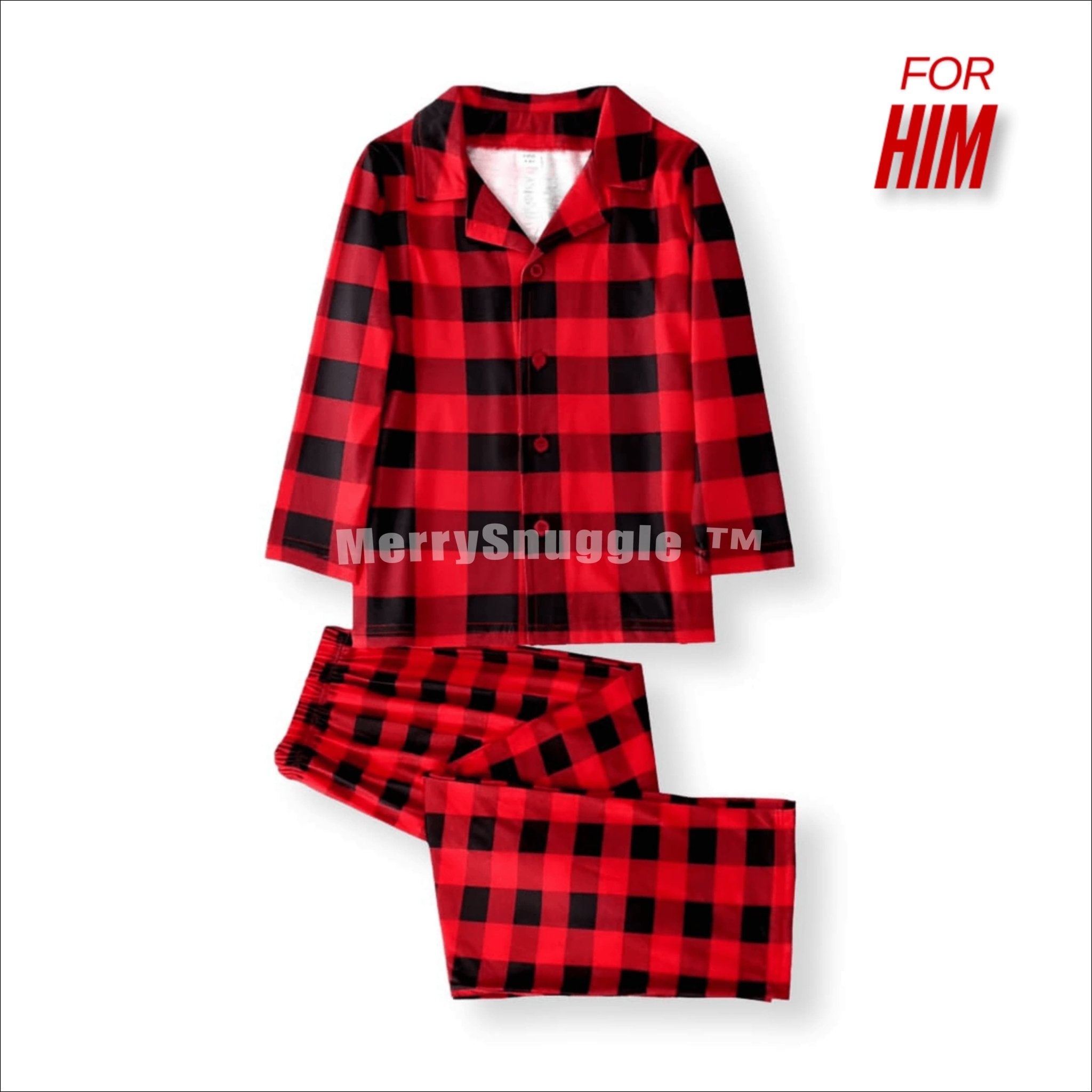 Plaid Pajama Set For HIM