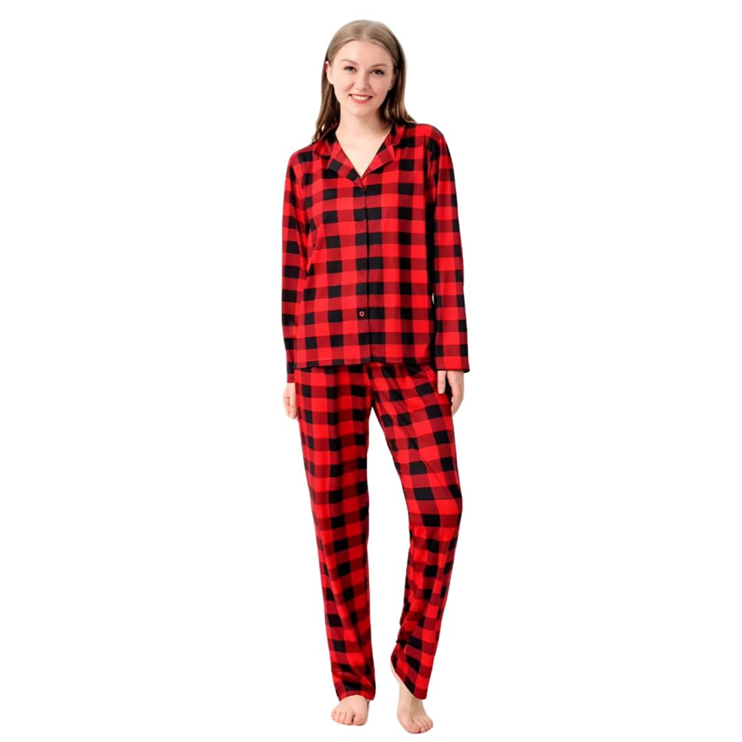 Plaid Pajama Set For HER